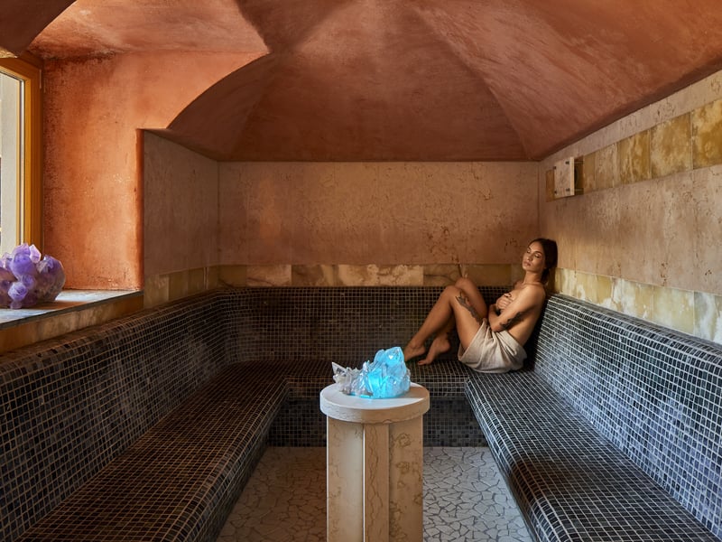 Sauna ai cristalli all‘hotel wellness nelle Dolomiti: Sporthotel Panorama