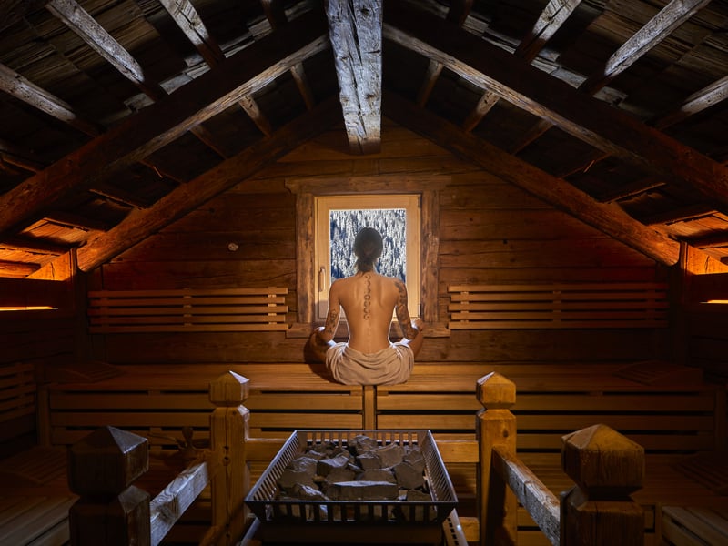 Sauna al fieno all‘hotel wellness nelle Dolomiti: Sporthotel Panorama